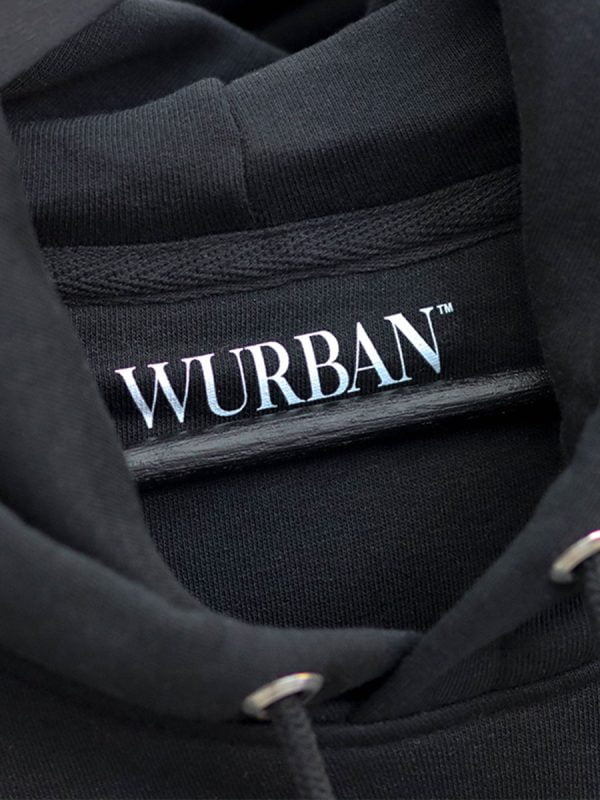 een zwarte hoodie worthiness van Wurban Wear over waardigheid, worth en staat vol met self worthiness quotes